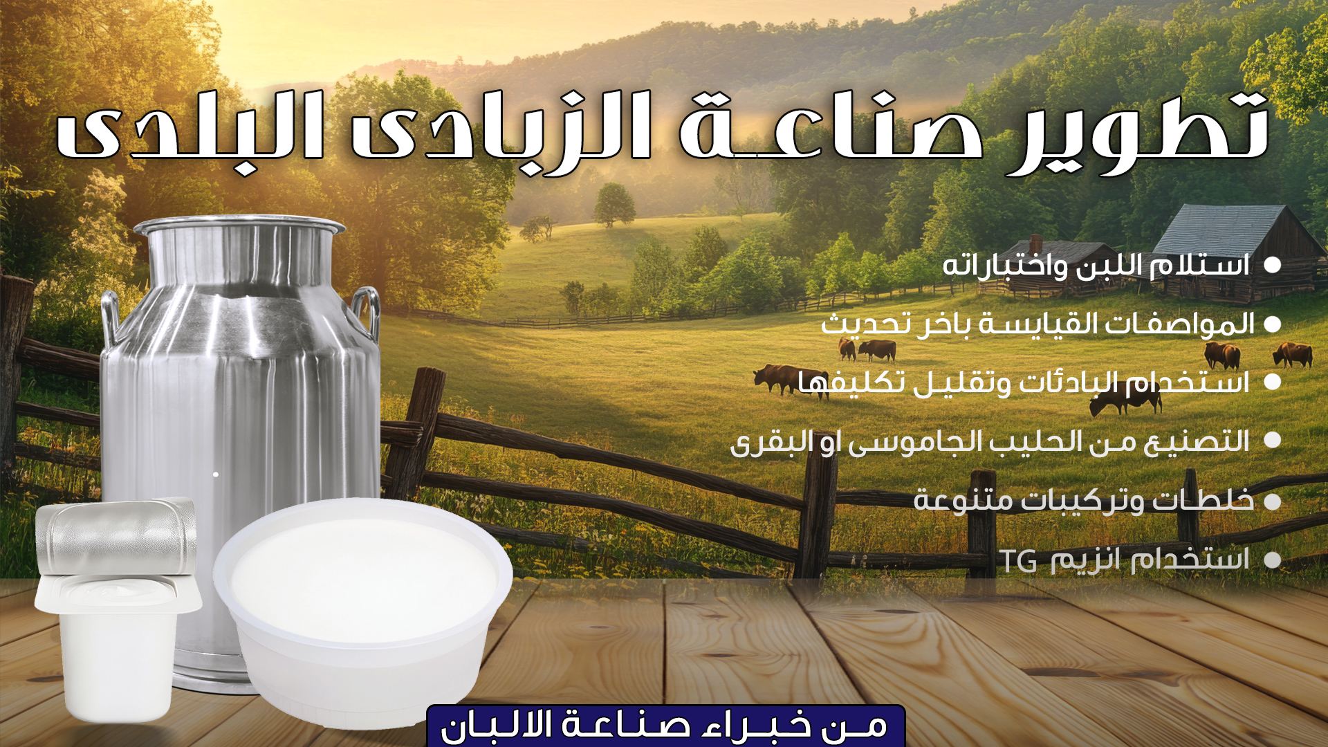 تطوير صناعة الزبادى البلدى